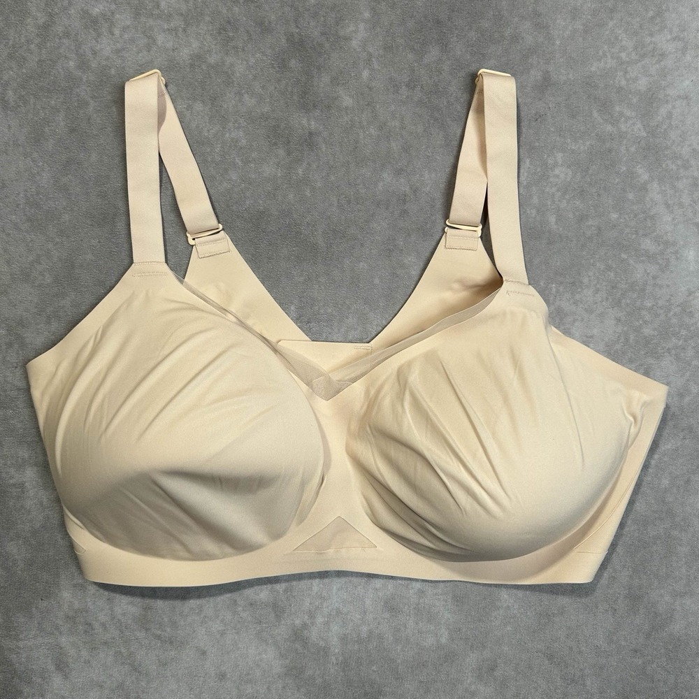 Honeylove Crossover Bra Womens Plus 3X+ Beige Comfort